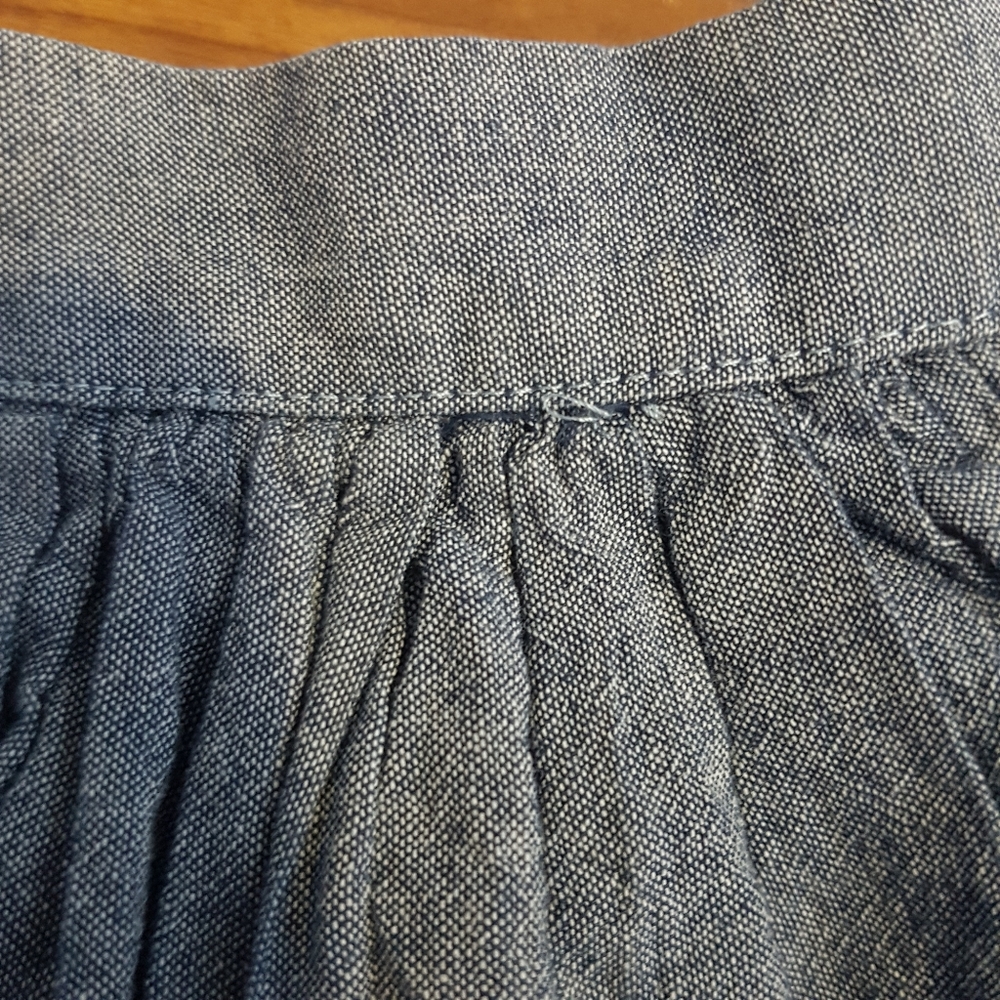 3/ $25 American Apparel denim chambray skater skirt XS - Picture 8 of 8